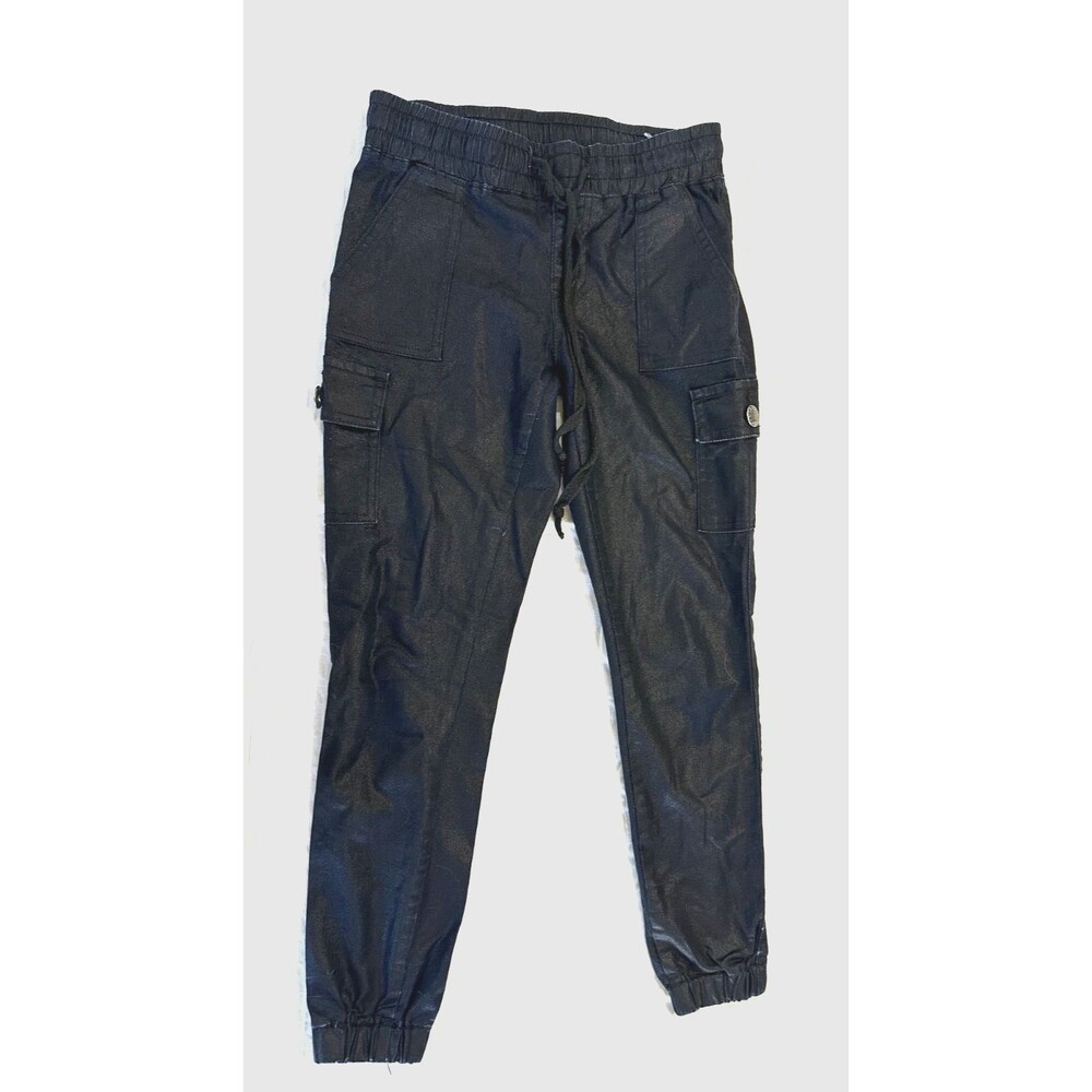 VIP WOMENS SHINY CARGO PANTS JOGGERS SIZE 5/6